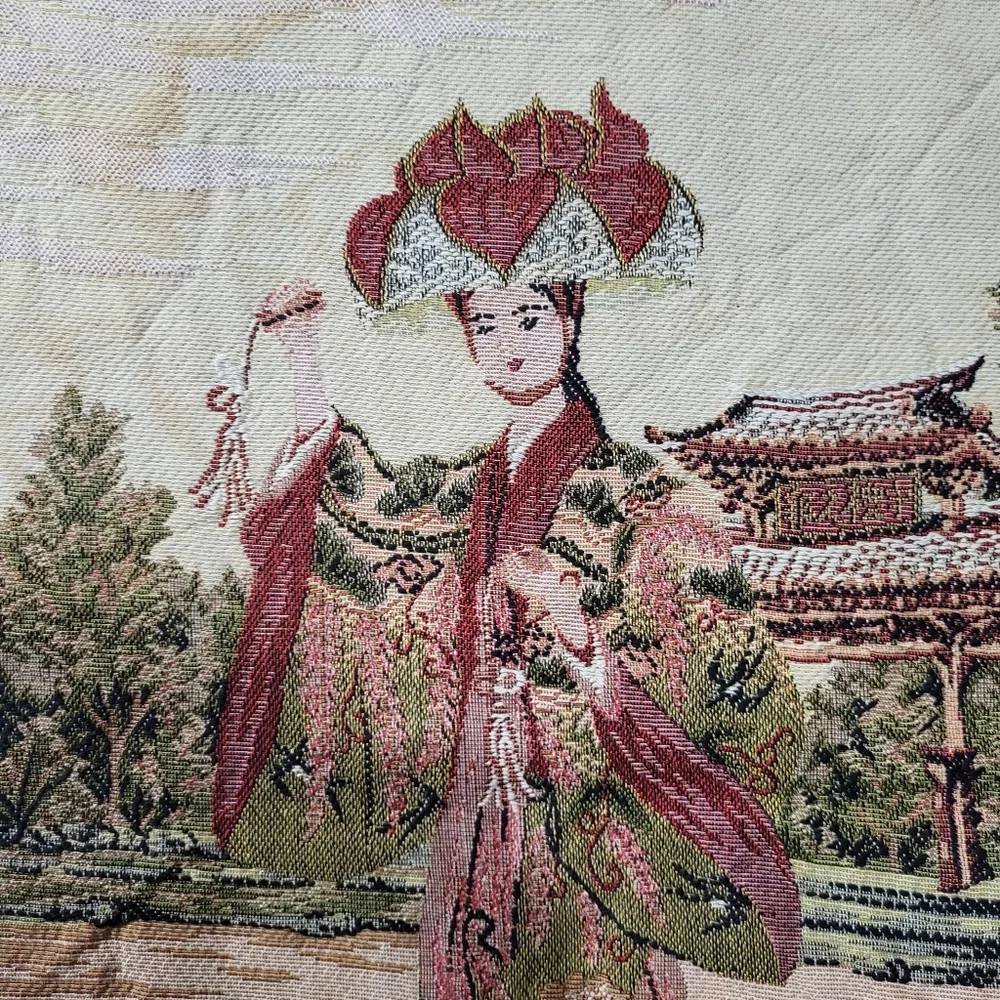 Okinawa Tapestry Wall Hanging - Multicolor Vintage